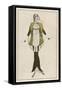 Hobble Skirt Costume Designed and Drawn by Bakst and Made by Paquin-Leon Bakst-Framed Stretched Canvas