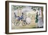 Hobby Horse Cycling 1818-null-Framed Art Print