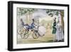 Hobby Horse Cycling 1818-null-Framed Art Print