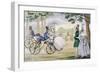 Hobby Horse Cycling 1818-null-Framed Art Print