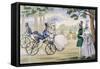 Hobby Horse Cycling 1818-null-Framed Stretched Canvas