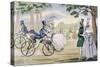 Hobby Horse Cycling 1818-null-Stretched Canvas