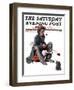 "Hobo" Saturday Evening Post Cover, October 18,1924-Norman Rockwell-Framed Giclee Print