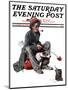 "Hobo" Saturday Evening Post Cover, October 18,1924-Norman Rockwell-Mounted Giclee Print