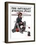 "Hobo" Saturday Evening Post Cover, October 18,1924-Norman Rockwell-Framed Giclee Print