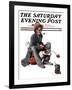 "Hobo" Saturday Evening Post Cover, October 18,1924-Norman Rockwell-Framed Giclee Print