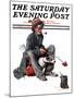 "Hobo" Saturday Evening Post Cover, October 18,1924-Norman Rockwell-Mounted Giclee Print