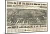 Hoboken, New Jersey - Panoramic Map-null-Mounted Poster