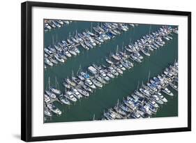 Hobsonville Marina, Waitemata Harbour, Auckland, North Island, New Zealand-David Wall-Framed Photographic Print