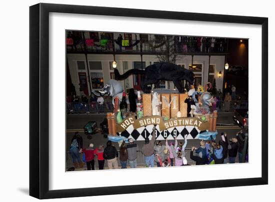 Hoc Signet Sustineat; Mardi Gras Float-Carol Highsmith-Framed Art Print