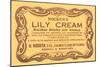 Hocken's Lily Cream-null-Mounted Art Print