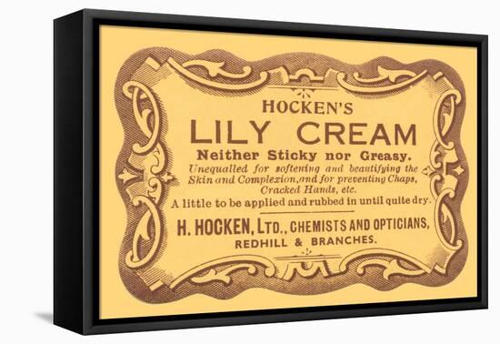 Hocken's Lily Cream-null-Framed Stretched Canvas