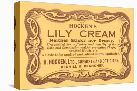 Hocken's Lily Cream-null-Stretched Canvas