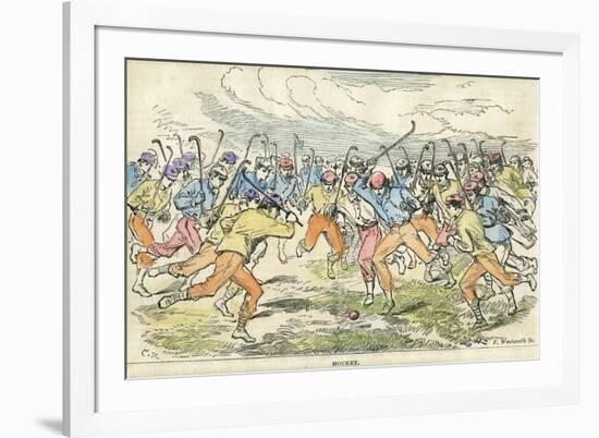 Hockey, 19th Century-F Wentworth-Framed Giclee Print