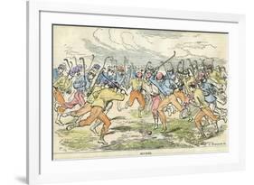 Hockey, 19th Century-F Wentworth-Framed Giclee Print