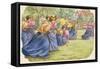 Hockey, as Played by Women in Long Skirts-Pat Nicolle-Framed Stretched Canvas