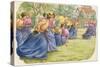 Hockey, as Played by Women in Long Skirts-Pat Nicolle-Stretched Canvas