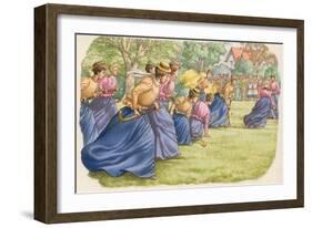 Hockey, as Played by Women in Long Skirts-Pat Nicolle-Framed Giclee Print