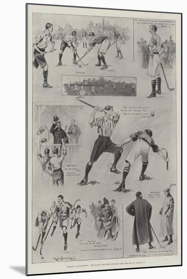 Hockey at Richmond, the Match Between England and Ireland on 11 March-Ralph Cleaver-Mounted Giclee Print