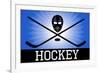 Hockey Blue Sports-null-Framed Art Print