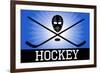 Hockey Blue Sports-null-Framed Art Print