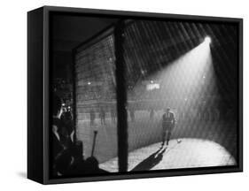 Hockey Game Being Held in the Spokane Colliseum-J^ R^ Eyerman-Framed Stretched Canvas