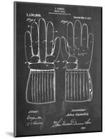 Hockey Glove Patent-null-Mounted Art Print