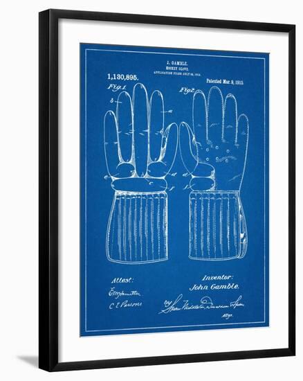 Hockey Glove Patent-null-Framed Art Print