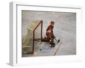 Hockey Goalie-null-Framed Photographic Print