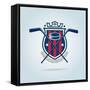 Hockey Logo,Sport Identity,Team,Tournament.-vextor studio-Framed Stretched Canvas