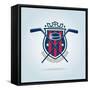 Hockey Logo,Sport Identity,Team,Tournament.-vextor studio-Framed Stretched Canvas