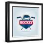 Hockey Logo,Sport Identity,Team,Tournament.-vextor studio-Framed Art Print