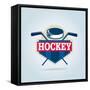 Hockey Logo,Sport Identity,Team,Tournament.-vextor studio-Framed Stretched Canvas