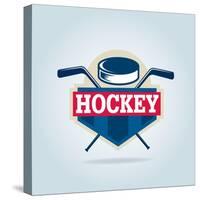 Hockey Logo,Sport Identity,Team,Tournament.-vextor studio-Stretched Canvas