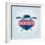 Hockey Logo,Sport Identity,Team,Tournament.-vextor studio-Framed Art Print