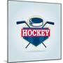 Hockey Logo,Sport Identity,Team,Tournament.-vextor studio-Mounted Art Print