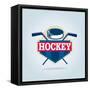 Hockey Logo,Sport Identity,Team,Tournament.-vextor studio-Framed Stretched Canvas