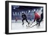 Hockey Match at Rink . Mixed Media-Sergey Nivens-Framed Photographic Print