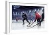 Hockey Match at Rink . Mixed Media-Sergey Nivens-Framed Photographic Print