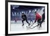 Hockey Match at Rink . Mixed Media-Sergey Nivens-Framed Photographic Print