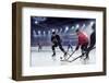 Hockey Match at Rink . Mixed Media-Sergey Nivens-Framed Photographic Print