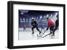 Hockey Match at Rink . Mixed Media-Sergey Nivens-Framed Photographic Print