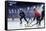 Hockey Match at Rink . Mixed Media-Sergey Nivens-Framed Stretched Canvas