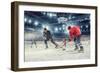 Hockey Match at Rink . Mixed Media-Sergey Nivens-Framed Photographic Print