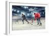 Hockey Match at Rink . Mixed Media-Sergey Nivens-Framed Photographic Print