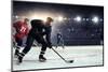 Hockey Match at Rink  . Mixed Media-Sergey Nivens-Mounted Photographic Print