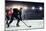 Hockey Match at Rink  . Mixed Media-Sergey Nivens-Mounted Photographic Print