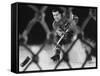 Hockey: Montreal Canadians Bernard Boom Boom Geoffrion Alone, Shooting-Yale Joel-Framed Stretched Canvas