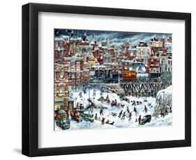 Hockey Night-Bill Bell-Framed Giclee Print