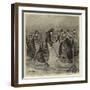 Hockey on the Ice, a Ladies' Match on the Lake in Wimbledon Park-Arthur Hopkins-Framed Giclee Print